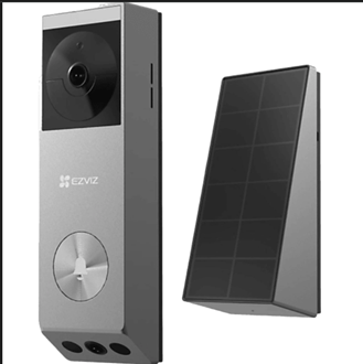 EZVIZ Battery 3MP Wireless Dual-lens Smart Video Doorbell w Solar